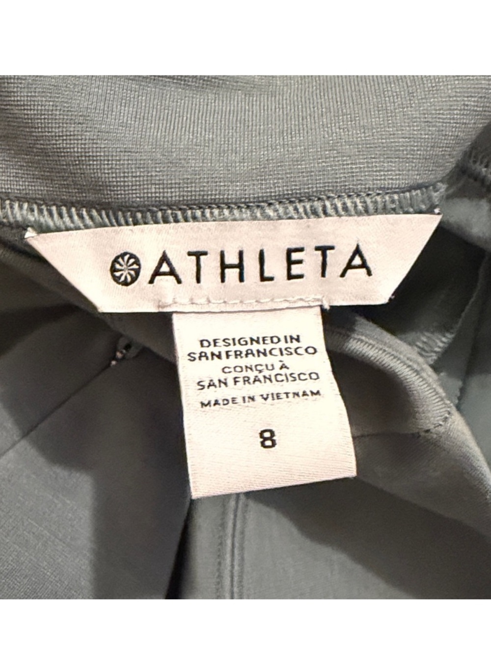 Athleta Women's Stretch Eastbound Straight Pants Sage Green Size 8 - Picture 8 of 8